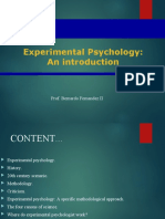 Experimental Psychology: An Introduction: Prof. Bernardo Fernandez II