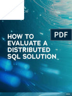 How To Evaluate Distributed SQL Solution Whitepaper 1107