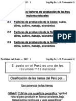 Cap. II Estimado de Los Factores de Producción en Las 3 Regiones Naturales Del Perú