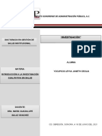 Introducción A La Investigación Cualitativa en Salud