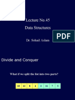 Lecture No.45 Data Structures: Dr. Sohail Aslam