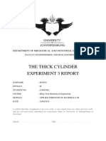 Thick Cylinder Lab Report