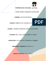 Tarea 1 - Ecologia Del Desarrollo Humano-Cristina Carvajal Rodriguez