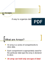 Arrays: A Way To Organize Data