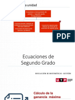 Ecuaciones de Segundo Grado Utp I Ciclo