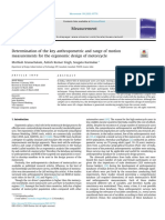 Determination of The Key Anthropometric and Range of Motion