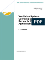 Ventilation Systems Operating Experience