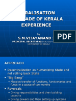 Decentralisation A Decade of Kerala Experience