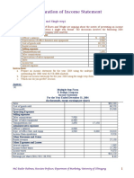 Income Statement Preparation