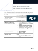 Instructional Design Project Outline Template