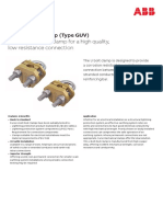 ABB Furse Cable To Rod Clamp (Type GUV) Datasheet Rev E 201020