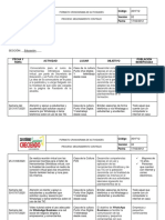 Formato Cronograma de Actividades