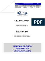 Memoria Tecnico Descriptiva Sistema de Drenaje Pluvial-A