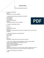 Question Bank MCQ Questions