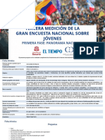 Tercera Medición de La Gran Encuesta Nacional Sobre Jóvenes