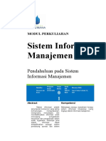 Modul Sistem Informasi Manajemen (TM1)