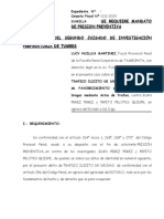 Escrito de Requerimiento de Prision Preventiva