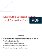 Distributed Database System And: Transaction-Processing