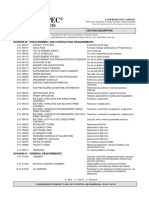 Masterspec Table of Contents MF04