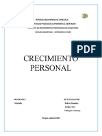 CRECIMIENTO PERSONAL Taller