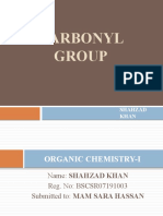 Carbonyl Group: Shahzad Khan