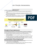 Spectrophotometer-Principle, Instrumentation, Applications: What Is A Spectrophotometer?