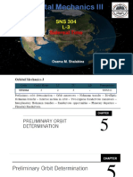 Orbital Mechanics III: SNS 304 L-3