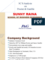 3C'S Analysis On Procter & Gamble: Sunny Raina