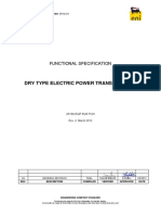 Dry Type Electric Power Transformers: Functional Specification