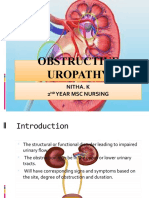 Obstructive Uropathy: Nitha. K 2 Year MSC Nursing