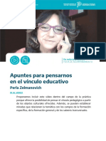 Zelmanovich. Aportes para Pensarnos en El Vinculo Educativo