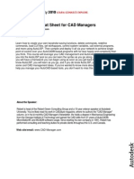 AutoLISP Cheat Sheet For CAD Managers Handout