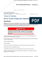 Powertrain Troubleshooting (Test and Adjust)