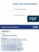 Fi0116-Matemáticas Financieras: Grupo: 018 Miercoles 6-9am