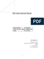 Bolt Feeder Operation Manual: 11570001 BM12-1699/1701 Date 6.12.2017