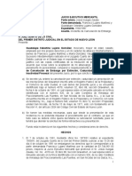 Incidente de Cancelación Dentro de Juicio Ejecutivo Mercantil