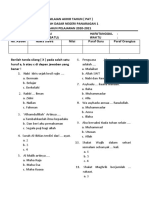 Soal - Kisi-Kisi. Pat. Pai. Kls. 1. Sem. 2. 2020-2021