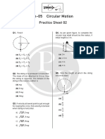 Circular Motion - Practice Sheet 02 - UCH05DPP02