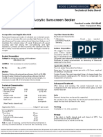 Acrylic Sunscreen Sealer: Technical Data Sheet