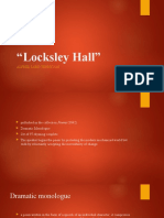 "Locksley Hall": Alfred Lord Tennyson