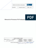 UNIDAD de APOYO CONTROL de PROYECTOS. Manual de Primavera P6 Professional R8.2 Código MA-PLN-MPV Página 2 de 82. Tabla de Contenido