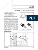 L7900 Series: Negative Voltage Regulators