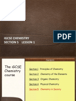 Igcse Chemistry Section 5 Lesson 1