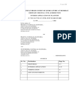 Interim Application Format Bombay High Court