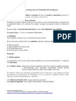 Sectorización Institucional de La Economía Ecuatoriana