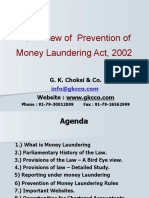 Overview of Prevention of Money Laundering Act, 2002: G. K. Choksi & Co