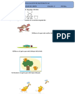 Evaluación 1 Grado de Primaria