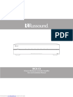 MCA-C5: 8 Source Multizone Controller Amplifier User and Installation Manual