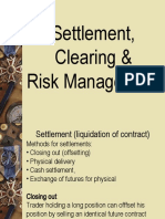 Settlement, Clearing & Risk Management