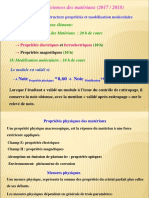 Master Sciences Des Matériaux (2017 / 2018) : Relations Structure Propriétés Et Modélisation Moléculaire